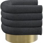 Tessa Boucle Fabric Upholstered Swivel Accent Chair