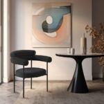 Blake Boucle Fabric Upholstered Dining Chair