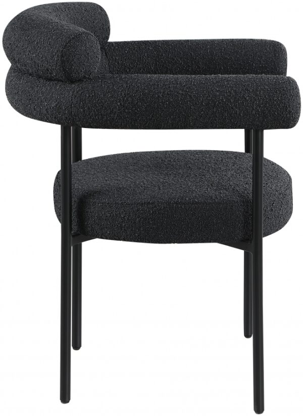 Blake Boucle Fabric Upholstered Dining Chair
