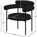 Blake Boucle Fabric Upholstered Dining Chair