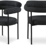 Blake Boucle Fabric Upholstered Dining Chair