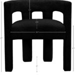 Athena Boucle Fabric Upholstered Accent | Dining Chair