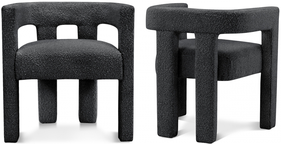 Athena Boucle Fabric Upholstered Accent | Dining Chair
