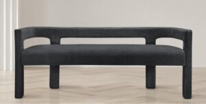Athena Boucle Fabric Upholstered Bench