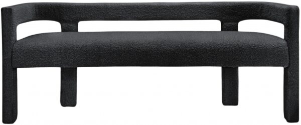 Athena Boucle Fabric Upholstered Bench