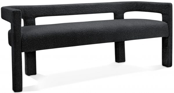 Athena Boucle Fabric Upholstered Bench