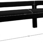 Athena Boucle Fabric Upholstered Bench