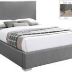 Crosby Linen Textured Fabric Upholstered Bed