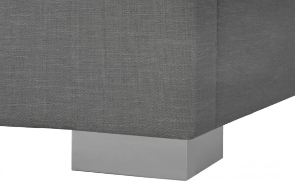 Crosby Linen Textured Fabric Upholstered Bed