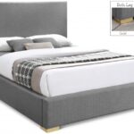 Crosby Linen Textured Fabric Upholstered Bed