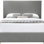 Crosby Linen Textured Fabric Upholstered Bed