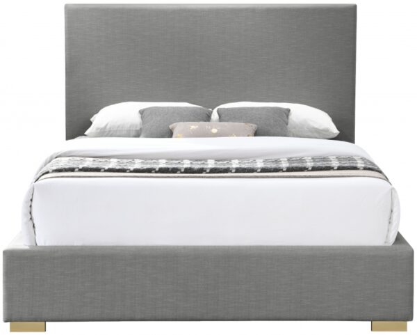 Crosby Linen Textured Fabric Upholstered Bed