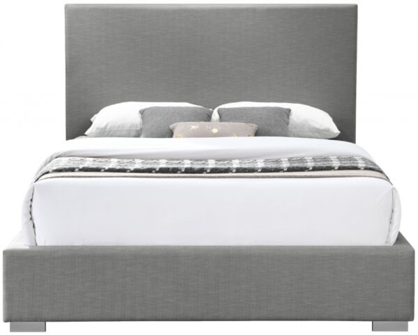 Crosby Linen Textured Fabric Upholstered Bed