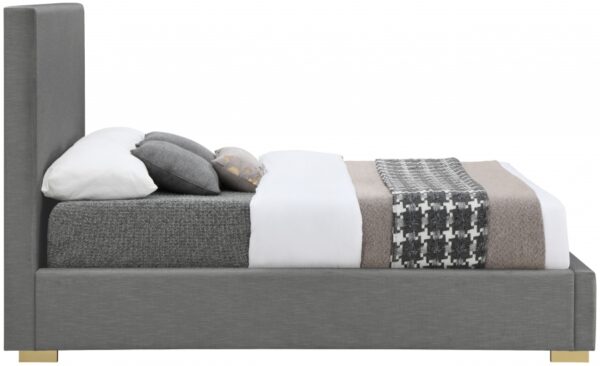 Crosby Linen Textured Fabric Upholstered Bed