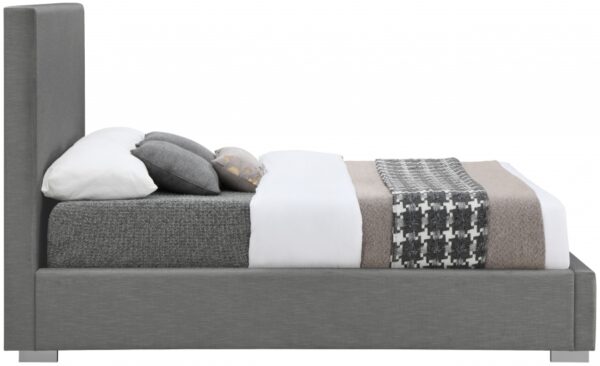 Crosby Linen Textured Fabric Upholstered Bed