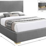 Crosby Linen Textured Fabric Upholstered Bed