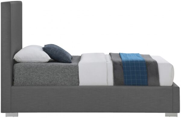 Crosby Twin Linen Textured Fabric Upholstered Bed