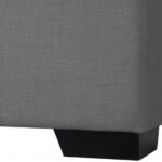Oxford Linen Textured Fabric Upholstered Bed