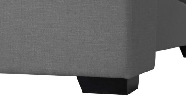 Oxford Linen Textured Fabric Upholstered Bed