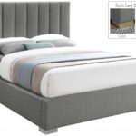 Pierce Linen Textured Fabric Upholstered Bed