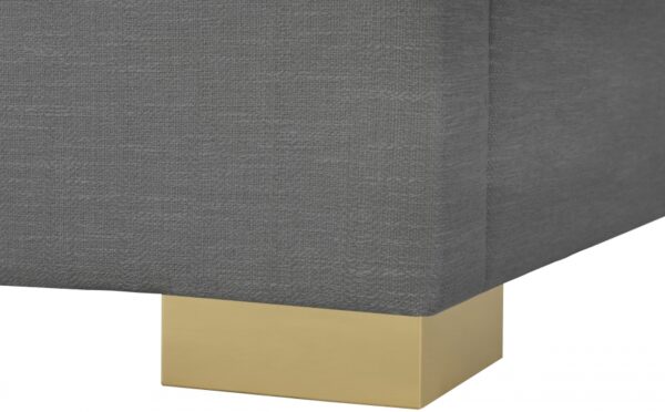 Pierce Linen Textured Fabric Upholstered Bed