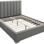 Pierce Linen Textured Fabric Upholstered Bed