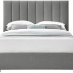 Pierce Linen Textured Fabric Upholstered Bed