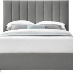 Pierce Linen Textured Fabric Upholstered Bed