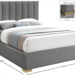 Pierce Linen Textured Fabric Upholstered Bed