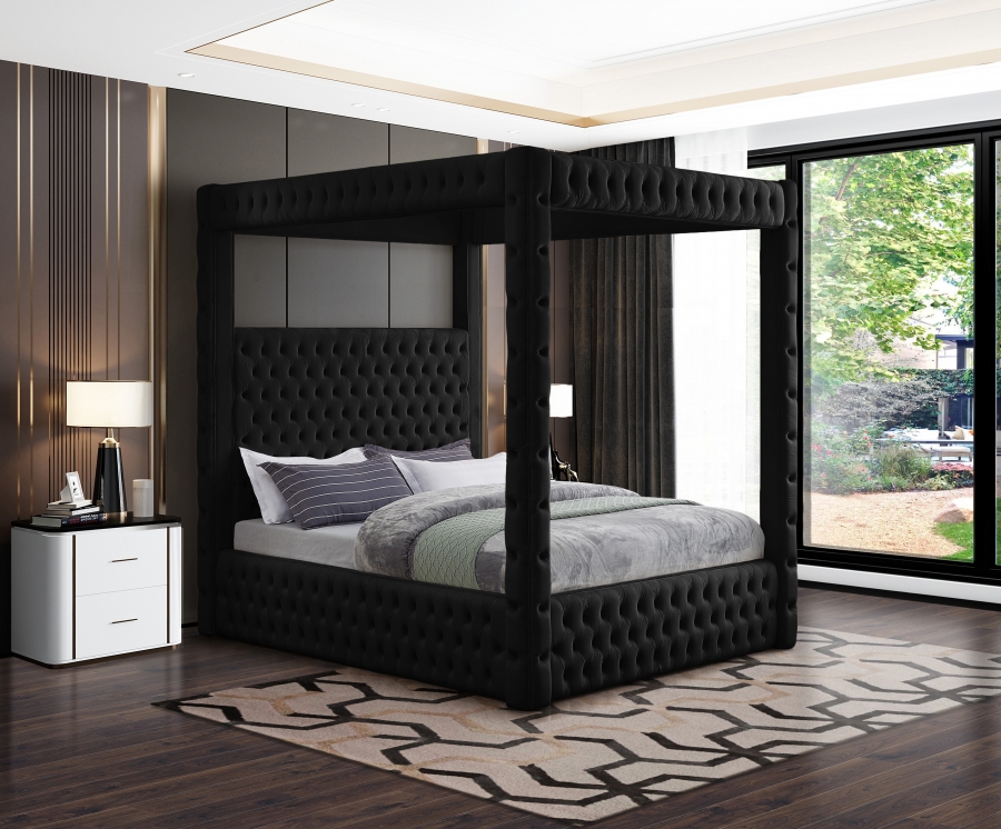 Royal Velvet Upholstered Bed