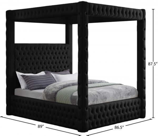 Royal Velvet Upholstered Bed