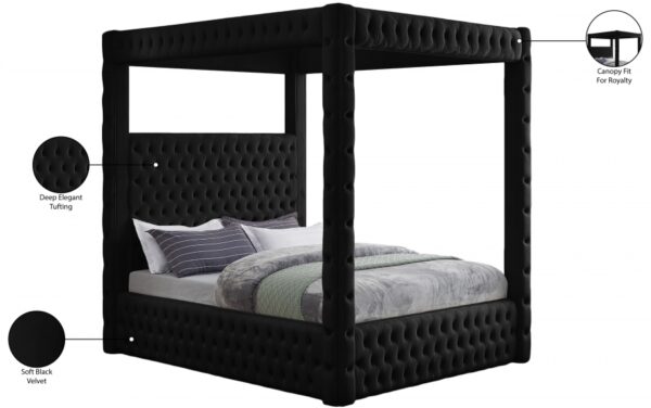 Royal Velvet Upholstered Bed