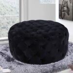 Addison Velvet Upholstered Ottoman