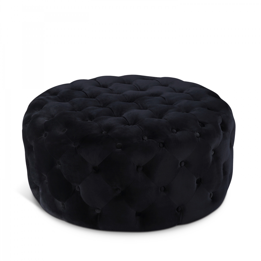 Addison Velvet Upholstered Ottoman