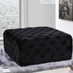 Ariel Velvet Upholstered Ottoman