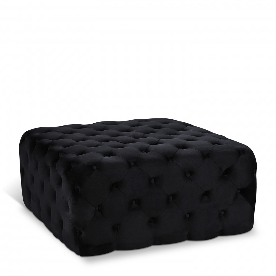 Ariel Velvet Upholstered Ottoman
