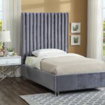 Candace Velvet Upholstered Bed
