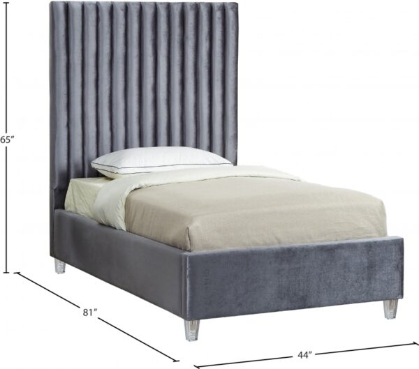 Candace Velvet Upholstered Bed