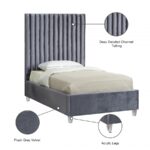 Candace Velvet Upholstered Bed