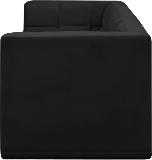 Relax 98" Velvet Upholstered 3pc. Modular Sofa