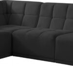 Relax 98" Velvet Upholstered 4pc. Modular Sectional
