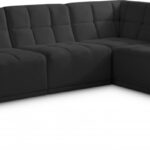 Relax 98" Velvet Upholstered 4pc. Modular Sectional