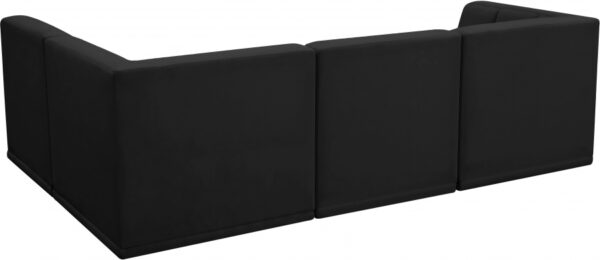 Relax 98" Velvet Upholstered 4pc. Modular Sectional