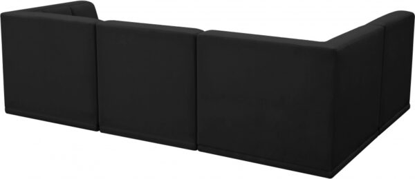 Relax 98" Velvet Upholstered 4pc. Modular Sectional