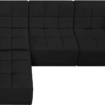 Relax 98" Velvet Upholstered 4pc. Modular Sectional