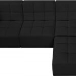 Relax 98" Velvet Upholstered 4pc. Modular Sectional