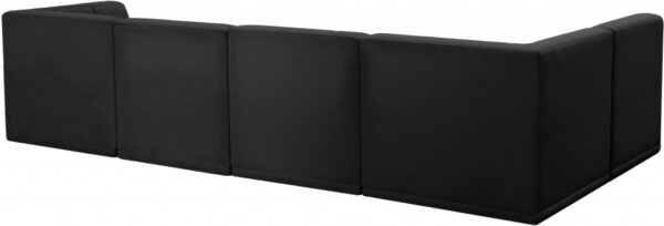 Relax 128" Velvet Upholstered 5pc. Modular Sectional