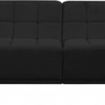 Relax 128" Velvet Upholstered 5pc. Modular Sectional
