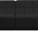 Relax 128" Velvet Upholstered 5pc. Modular Sectional