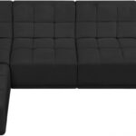Relax 128" Velvet Upholstered 5pc. Modular Sectional